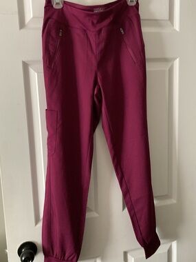 Purple Label Women's Magenta Active Joggers with Cargo Pocket